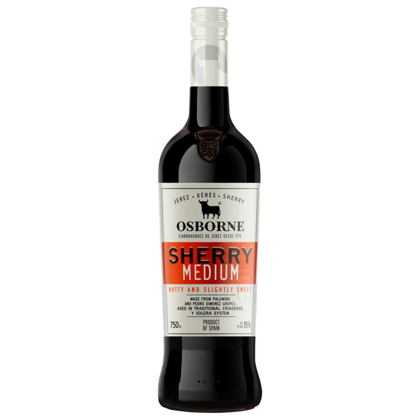 Osborne Sherry Medium Likörwein halbtrocken 0,75l